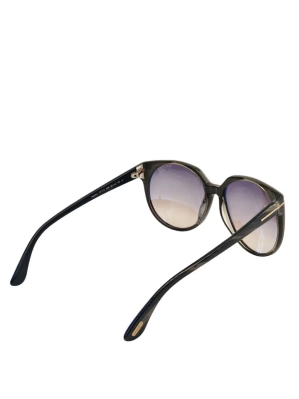 TOM‎ FORD Agatha TF370 Sunglasses Beige Brown Blue 56 mm